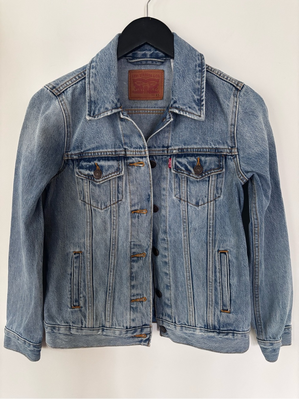 Levi's Light Wash Denim Trucker Jacket Sz XS (LW)
